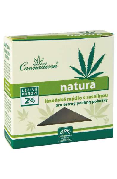 Cannaderm natura - lázeňské mýdlo s rašelinou 80 g