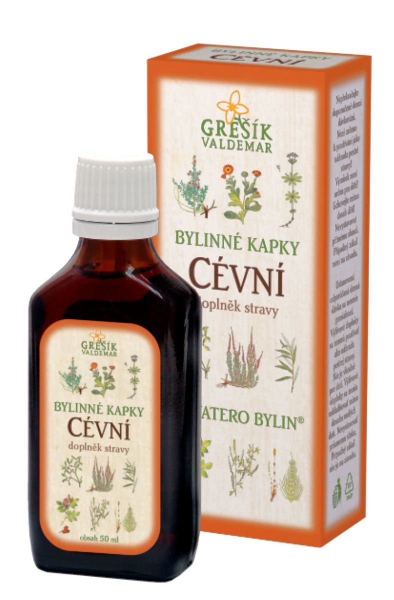 Grešík Cévní bylinné kapky 50 ml