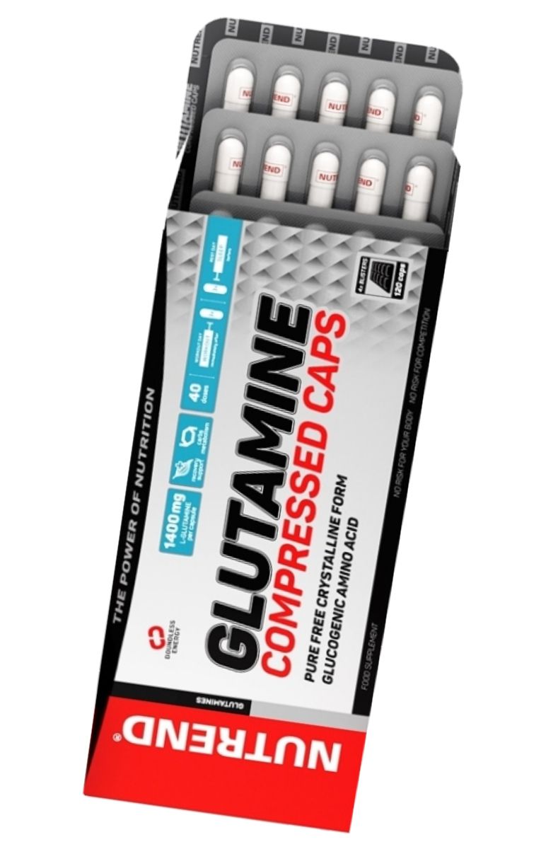 Nutrend GLUTAMINE COMPRESSED CAPS 120 kapslí