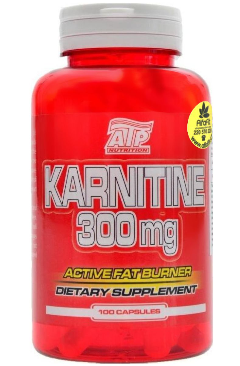 ATP Nutrition Karnitine Active fat burner 300 mg – 100 capsules