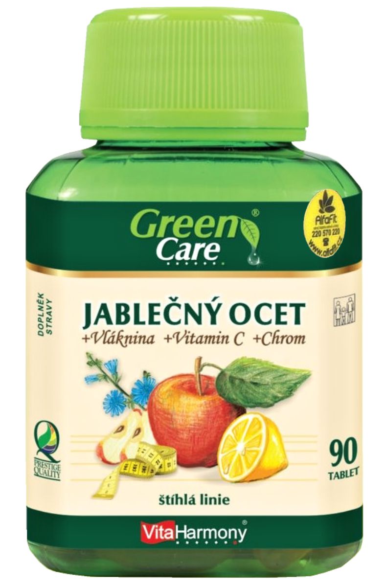 VitaHarmony Jablečný ocet & vláknina & vitamín C & Chrom 90 tablet