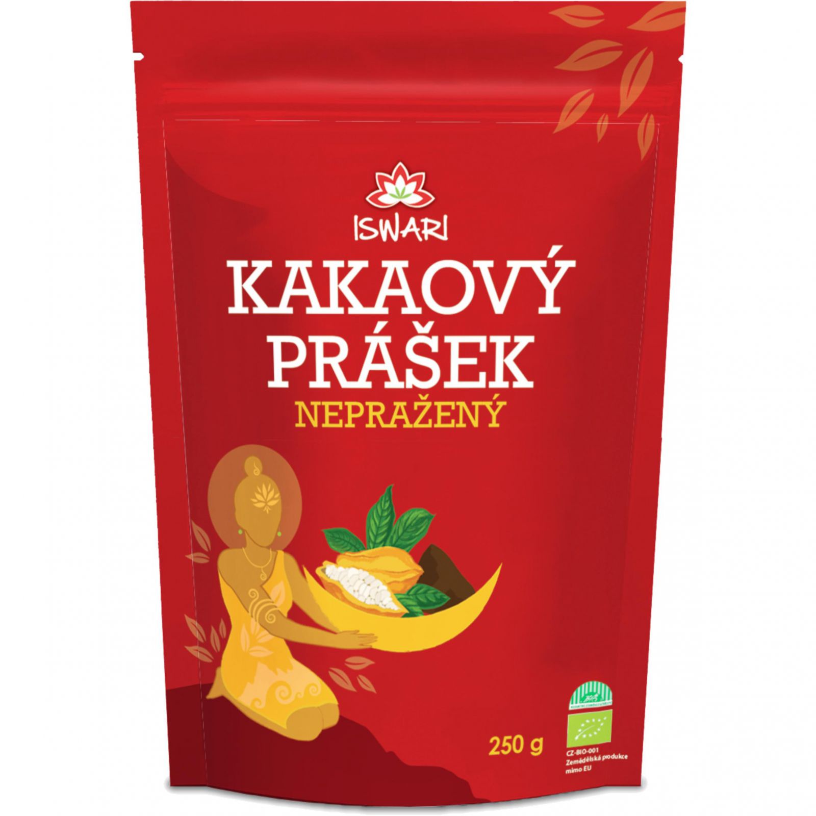 Iswari BIO Nepražené kakao prášek 125 g