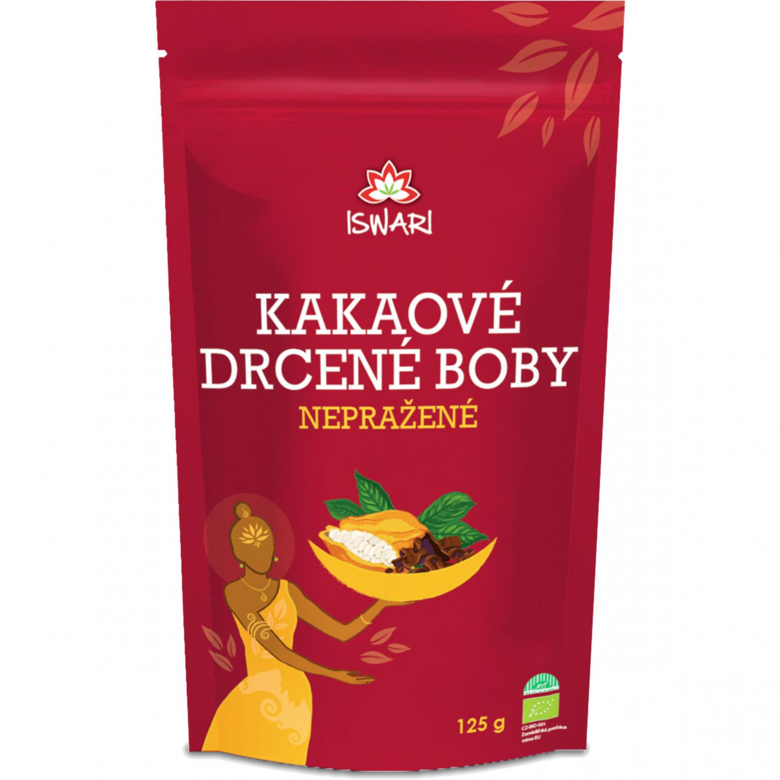 Iswari nepražené kakao - drcené boby 125 g