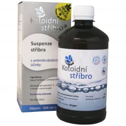 Koloidní stříbro 10 ppm 500 ml - původní obal