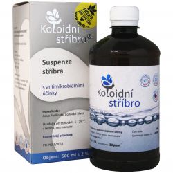 Koloidní stříbro 30 ppm 500 ml - původní obal