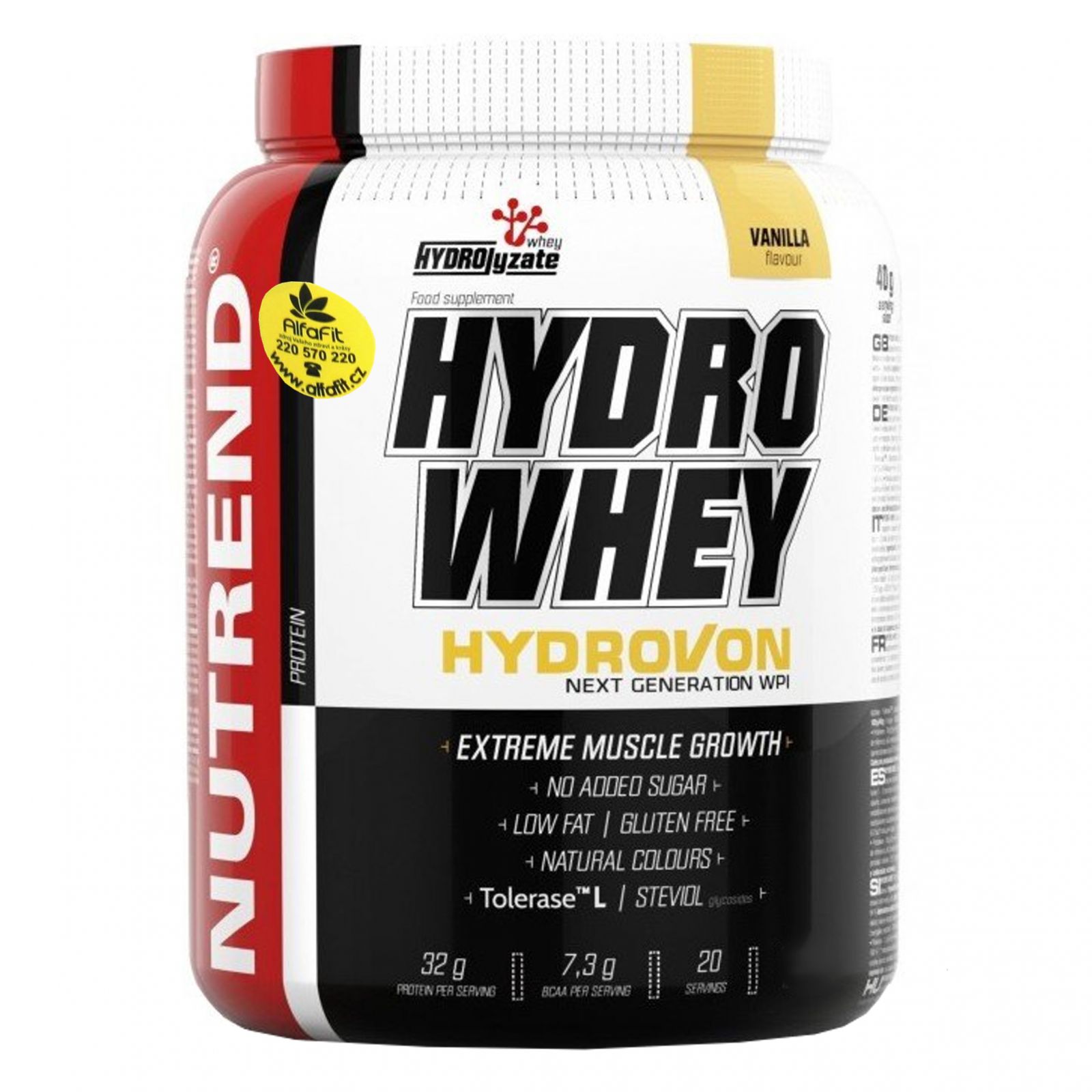 Nutrend HydroWhey 1600 g vanilka