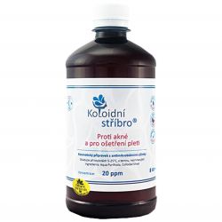 Koloidní stříbro 20 ppm 500 ml - uhry a pro ošetření pleti