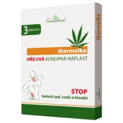 Cannaderm Thermolka – hřejivá konopná náplast 3 ks