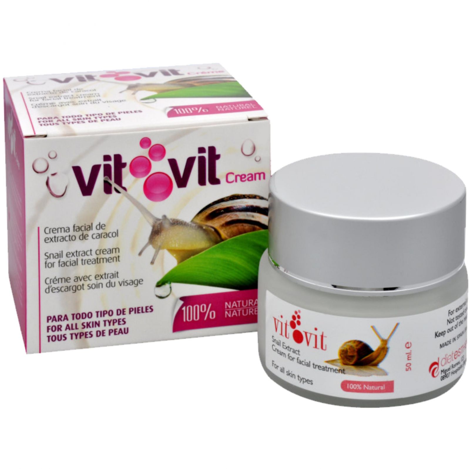 het laatste ik ben slaperig raket Diet Esthetic Vit Vit cream with snail extract 50 ml