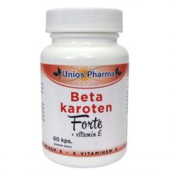 Unios Pharma Beta karoten Forte + vitamín E natural 60 kapslí
