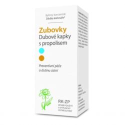 Dědek kořenář Dubové kapky Zubovky RK-ZP s propolisem 100 ml - krabička