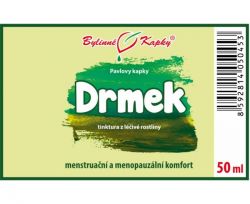 Bylinné kapky Drmek - etiketa