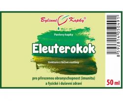 Bylinné kapky Eleuterokok - etiketa