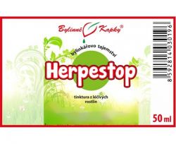 Bylinné kapky H-stop - etiketa