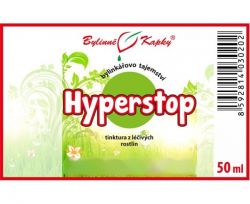 Bylinné kapky Hyperstop - etiketa