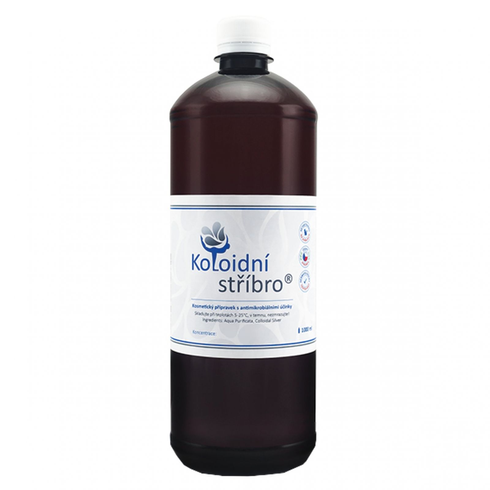 Koloidní stříbro 20 ppm 1000 ml