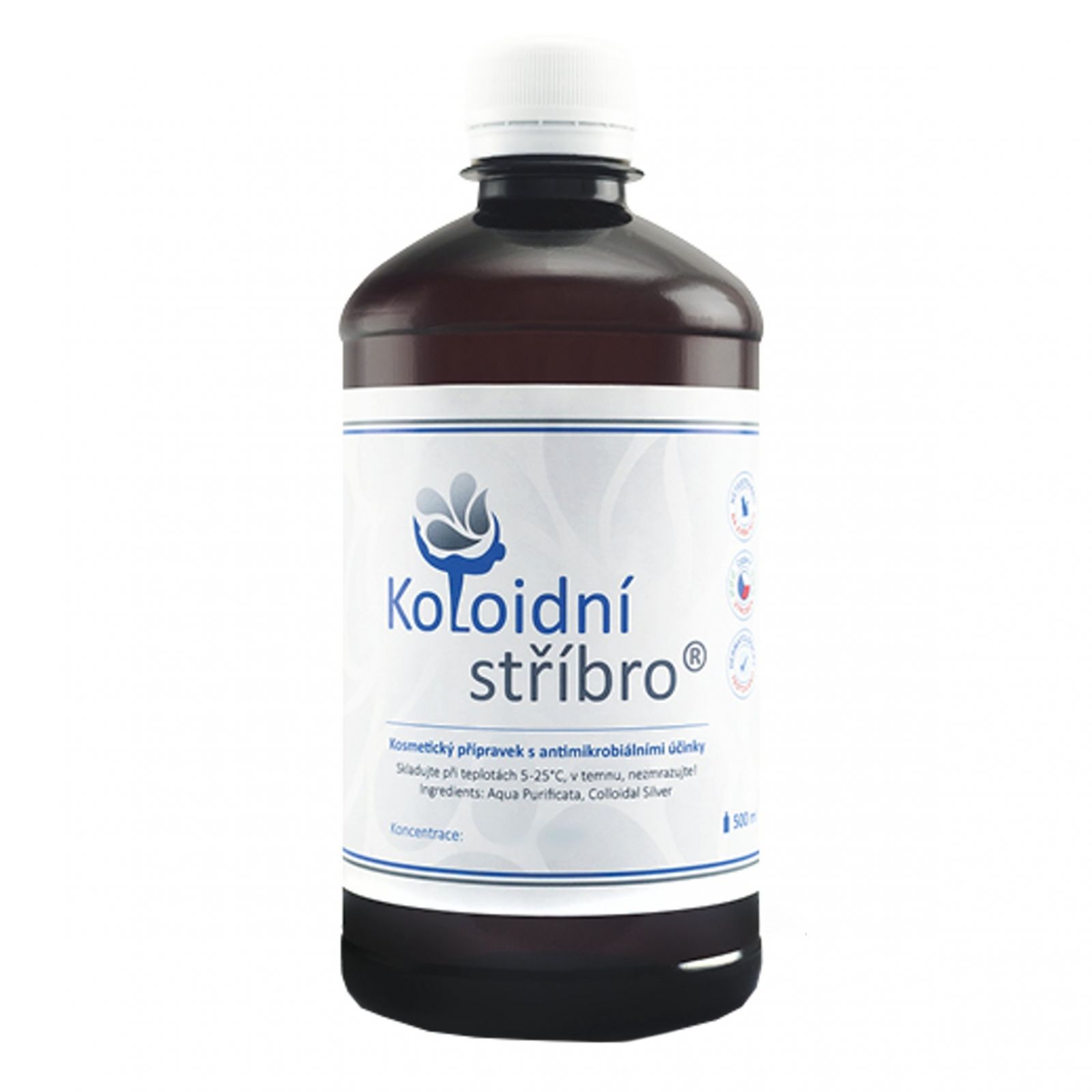 Koloidní stříbro 20 ppm 500 ml