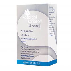 Koloidní stříbro sprej 20 ppm 30 ml ─ ušní aplikátor