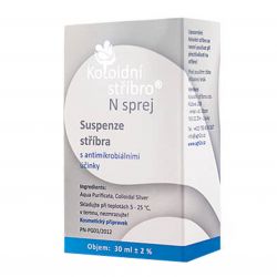 Koloidní stříbro sprej 5 ppm 30 ml ─ nosní aplikátor