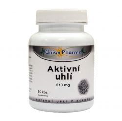 Unios Pharma Aktivní uhlí 210 mg ─ 90 kapslí