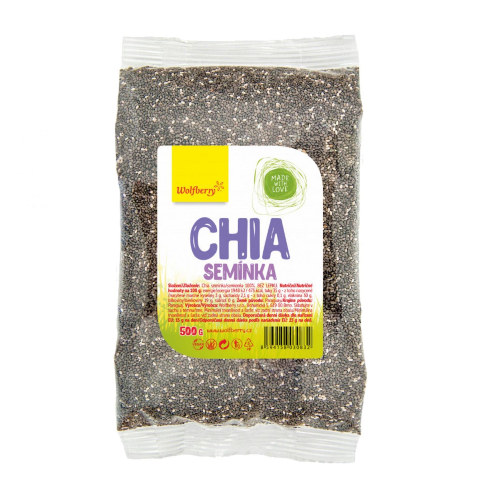 Wolfberry BIO Chia semínka 500 g