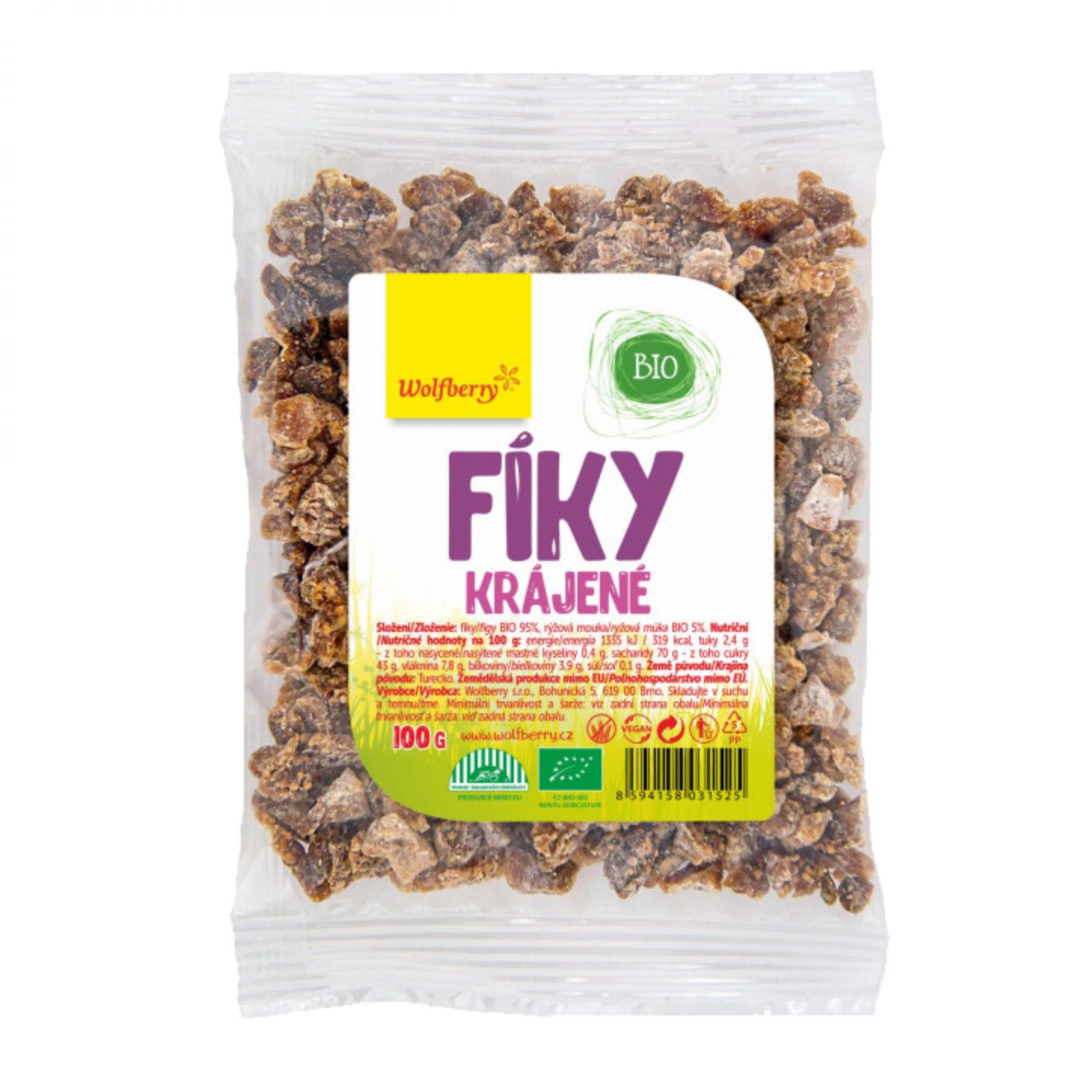 Wolfberry BIO Fíky krájené 100 g