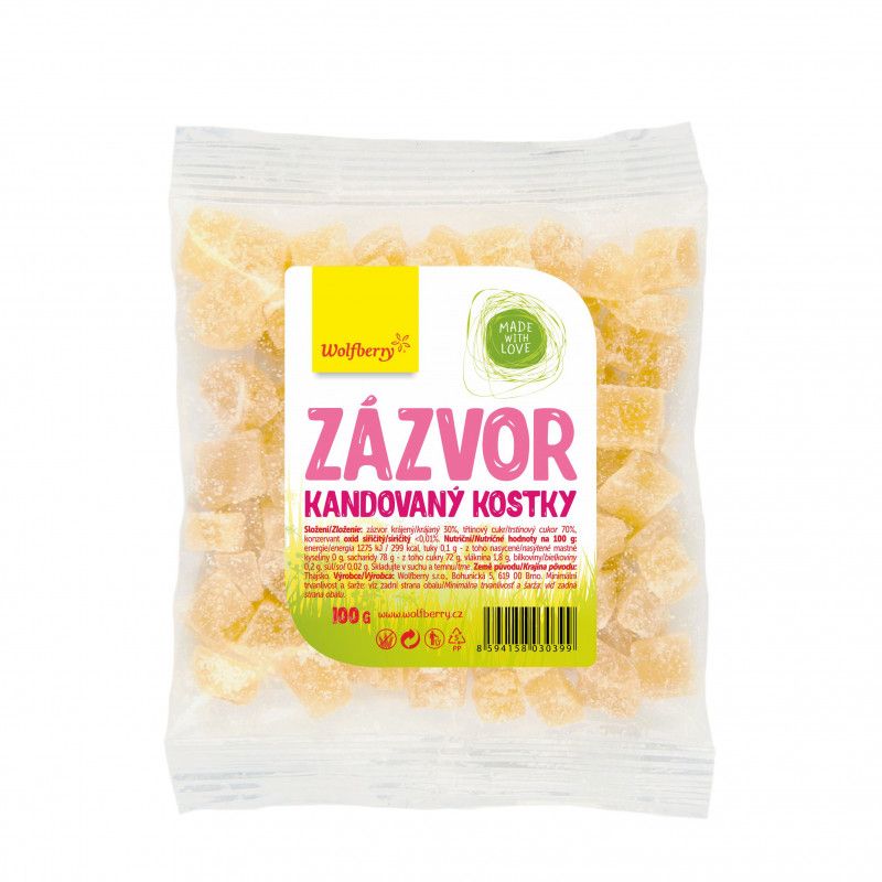 Wolfberry Kandovaný zázvor 100 g