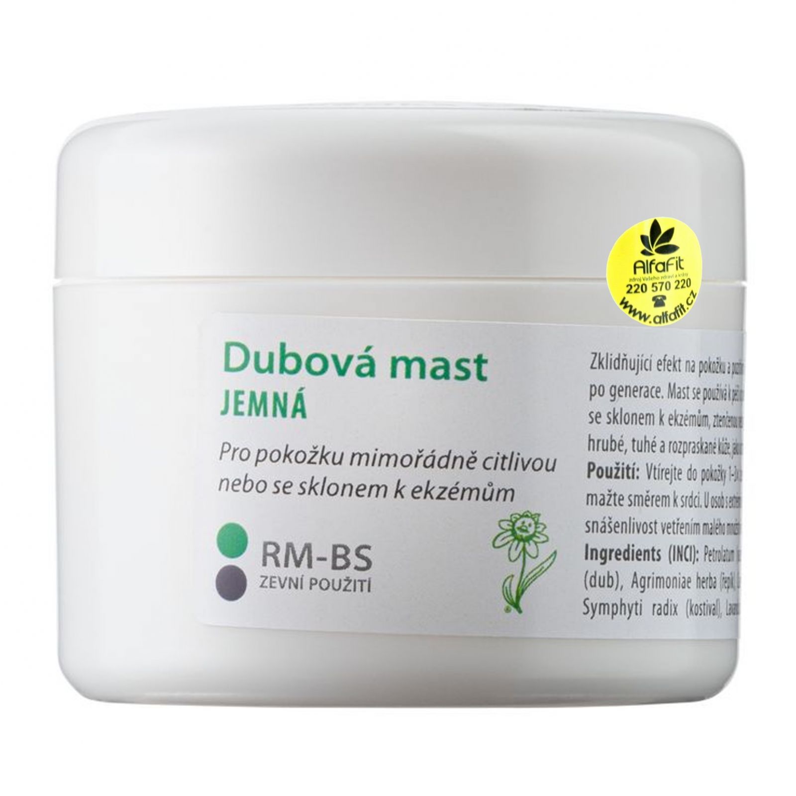 Dědek kořenář Dubová mast jemná RM-BS 50 ml