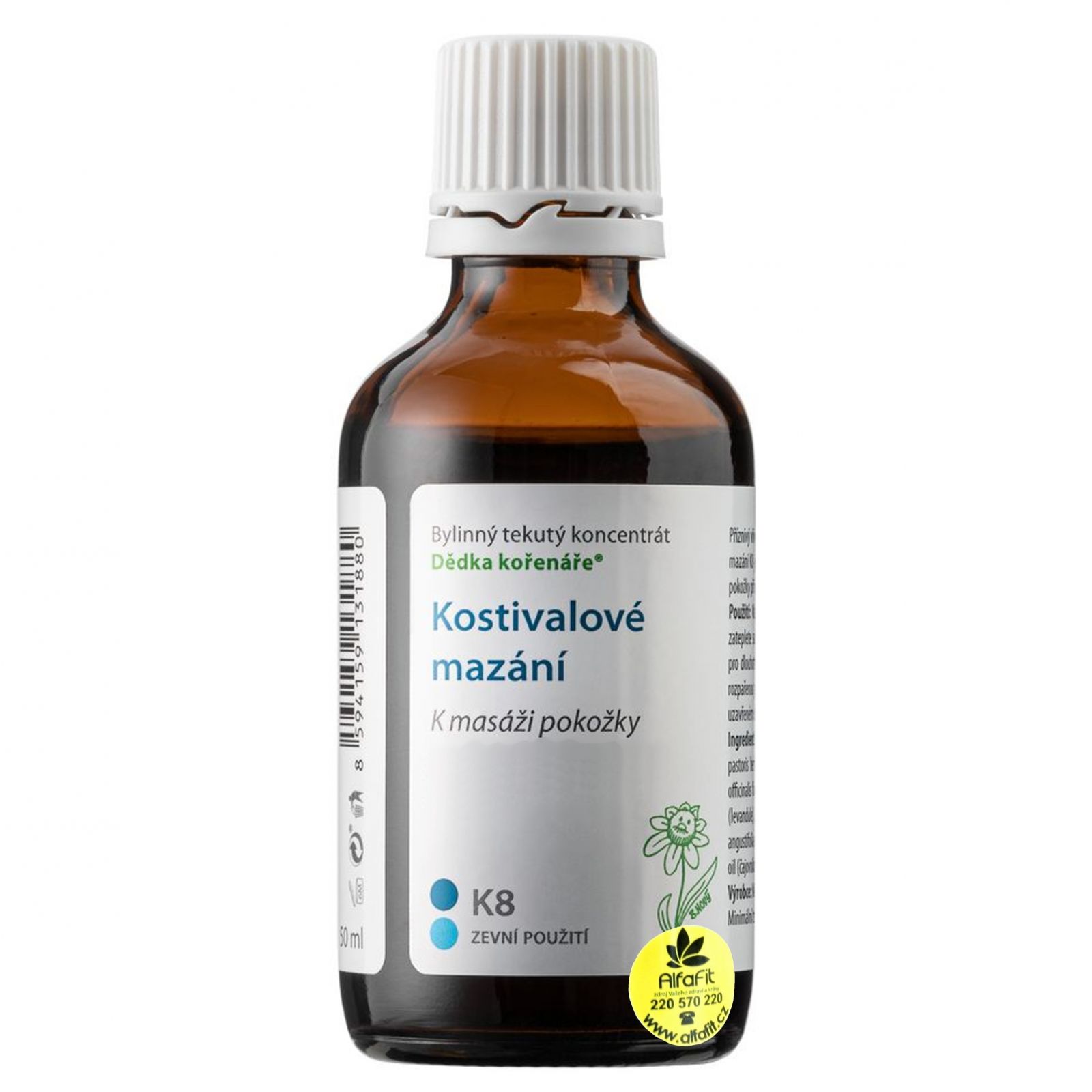  Dědek kořenář Kostivalové mazání K8 – 50 ml