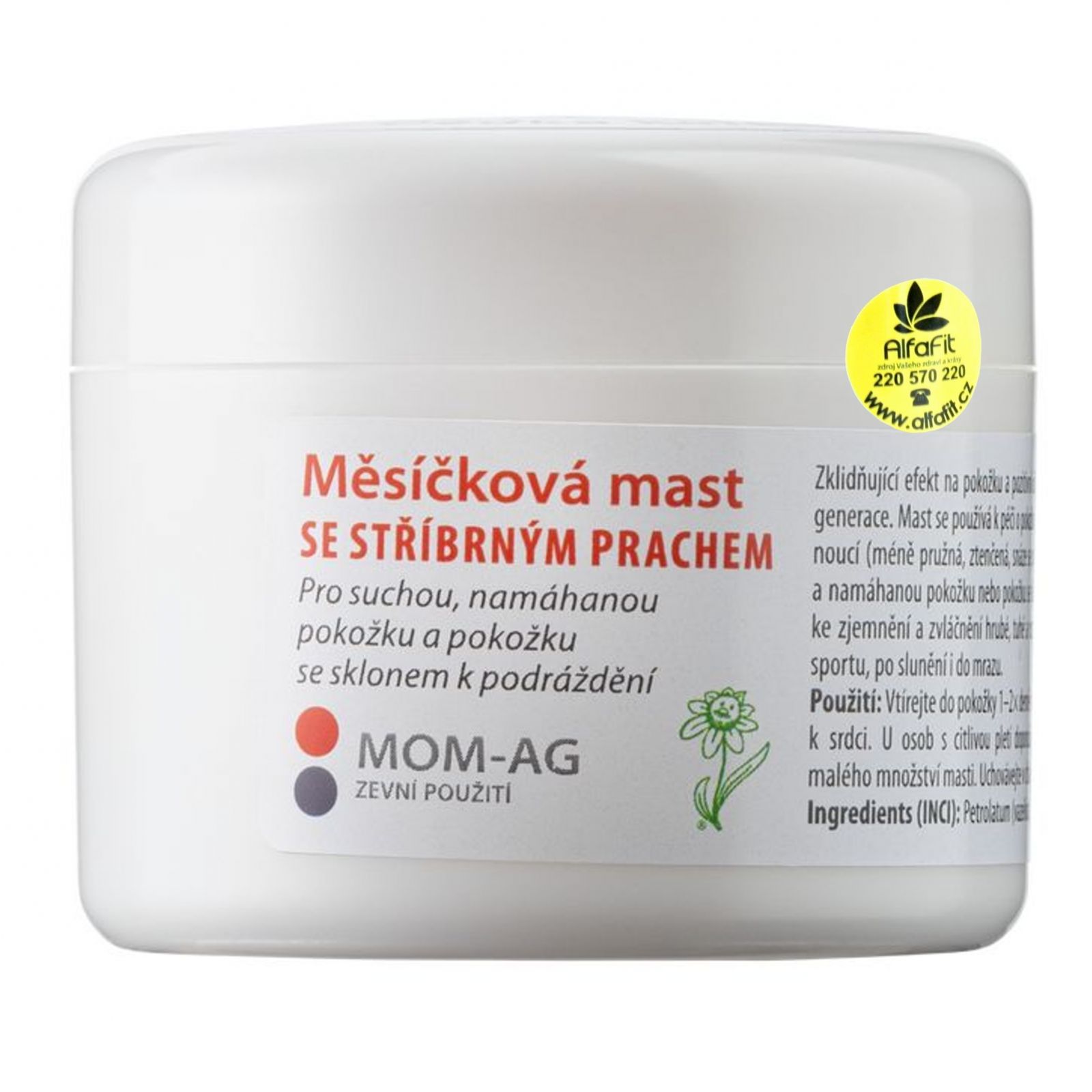 Dědek kořenář Měsíčková mast se stříbrem MOM-Ag 50 ml