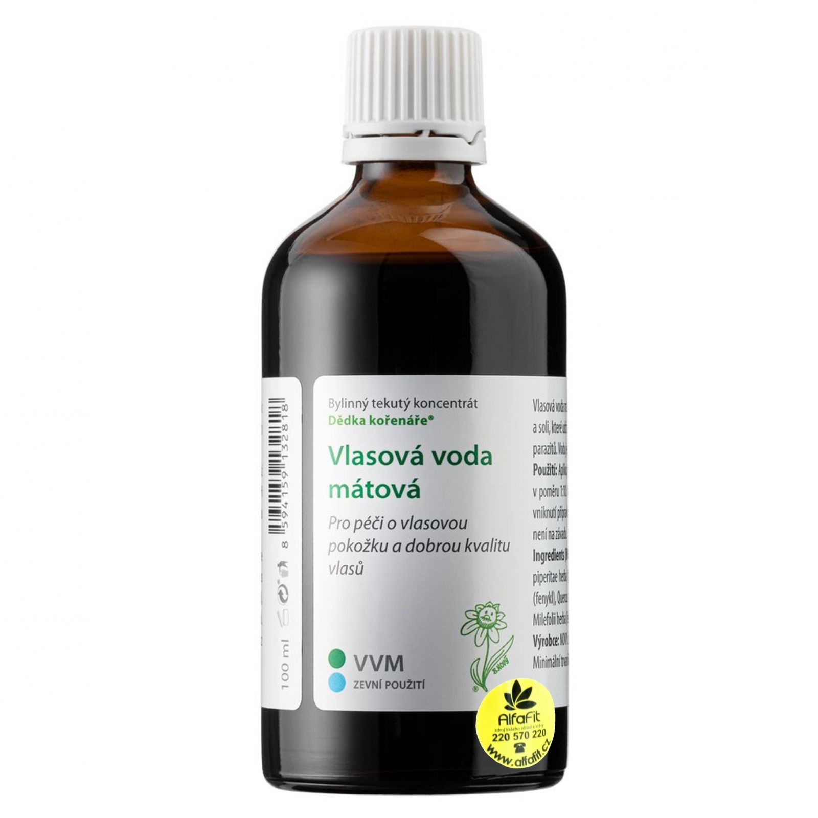 Dědek kořenář Vlasová voda mátová VVM 100 ml