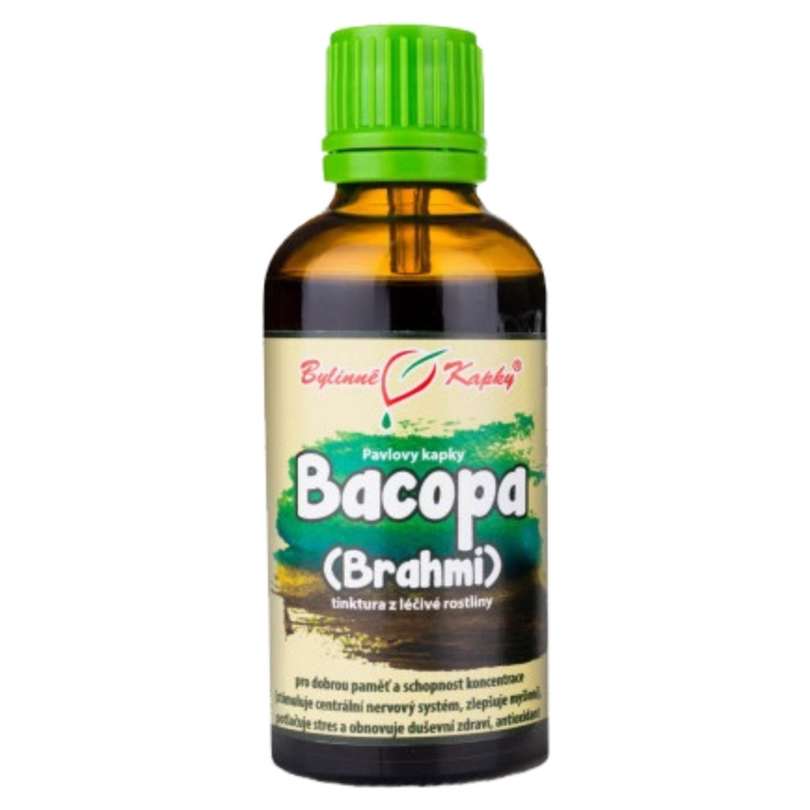 Bylinné kapky Bacopa (Brahmi) - bylinné kapky 50 ml