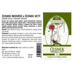 Naděje Česnek medvědí a setý - tinktura z pupenů 50 ml