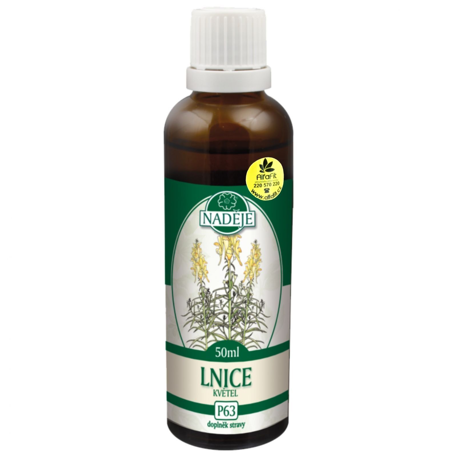 Naděje Lnice - tinktura - lahvička 50 ml