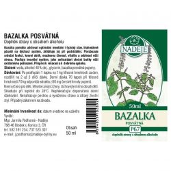 Naděje Bazalka posvátná - tinktura z pupenů 50 ml