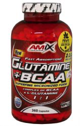 Amix Glutamine + BCAA Powder 360 kapslí