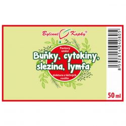 Bylinné kapky Buňky, cytokiny, slezina, lymfa 50 ml - etiketa