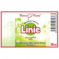 Bylinné kapky Linie 50 ml - etiketa