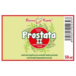 Bylinné kapky Prostata II. 50 ml - etiketa