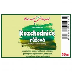 Bylinné kapky Rozchodnice - Rhodiola (TCM) - etiketa