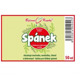 Bylinné kapky Spánek 50 ml - etiketa