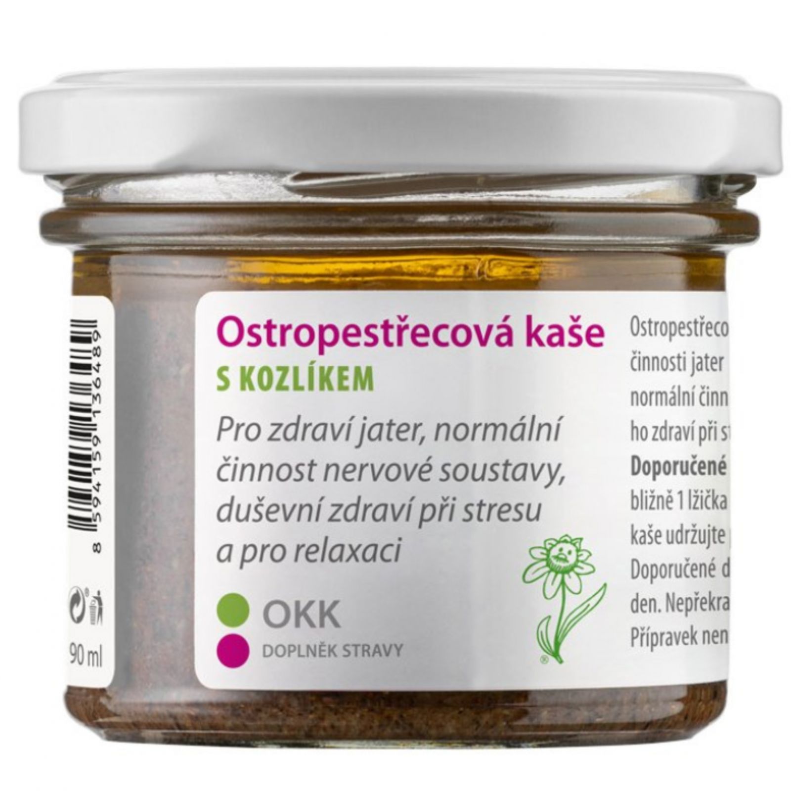 Dědek kořenář Ostropestřecová kaše s kozlíkem OKK 90 ml