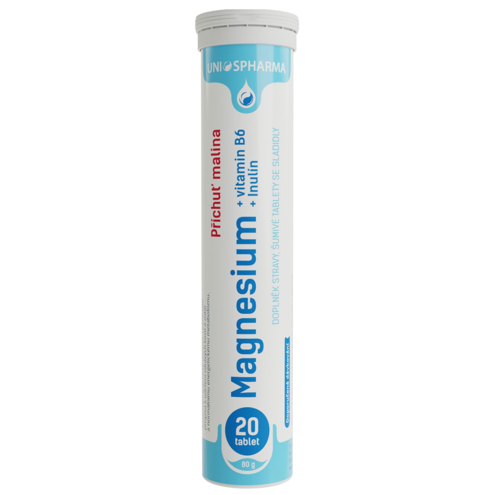  Unios Pharma Šumák Magnesium + vitamin B6 + inulin - 20 šumivých tablet
