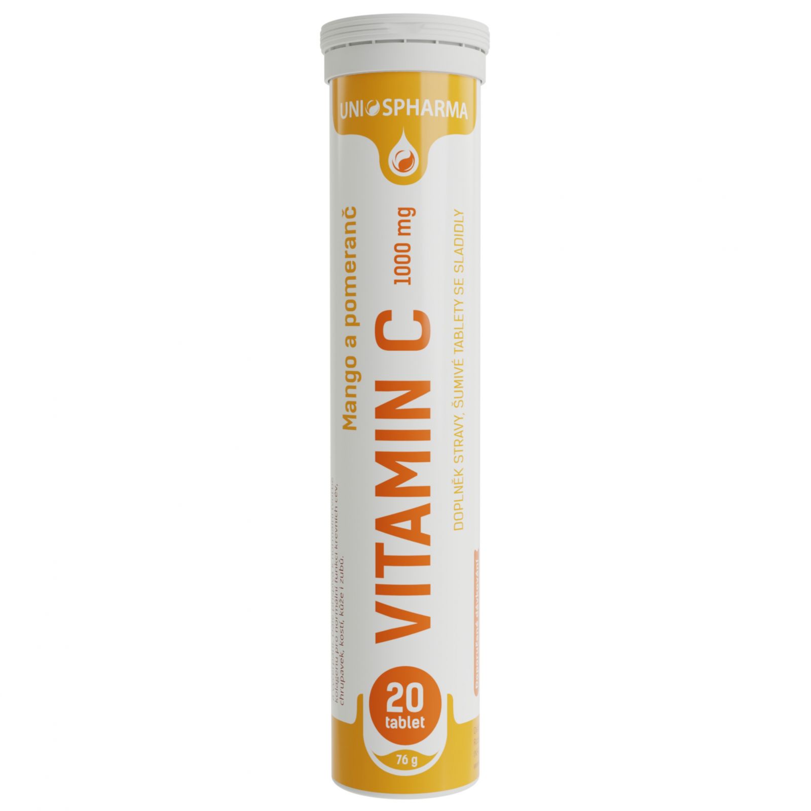 Unios Pharma Šumák Vitamin C 1000 mg - 20 šumivých tablet