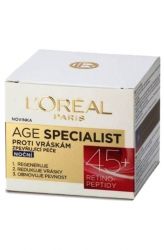 L'Oréal Paris Age Specialist noční krém 45+ proti vráskám 50 ml